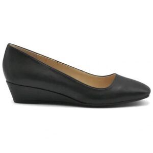 Adrienne Vittadini Women's Palmer Wedge Black Pumps 9.5M
